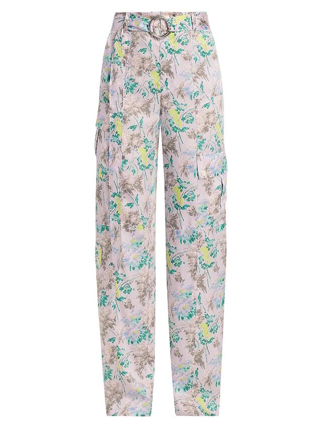 Womens Avianna Floral Cargo Pants Product Image