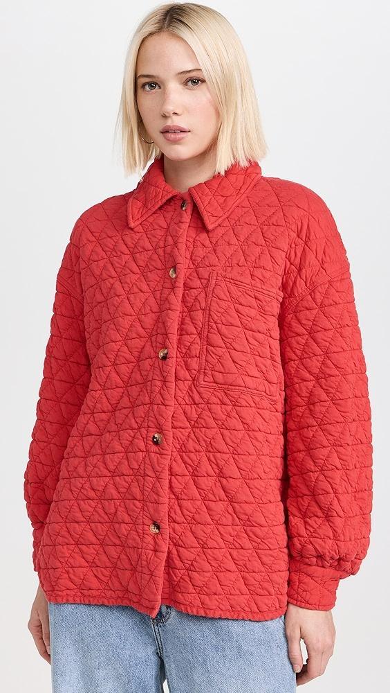 SUNDRY Quilted Shacket | Shopbop Product Image