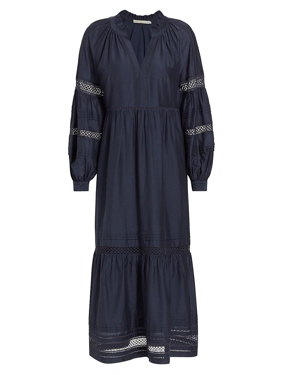 Womens Hanna Cotton-Blend Midi-Dress Product Image