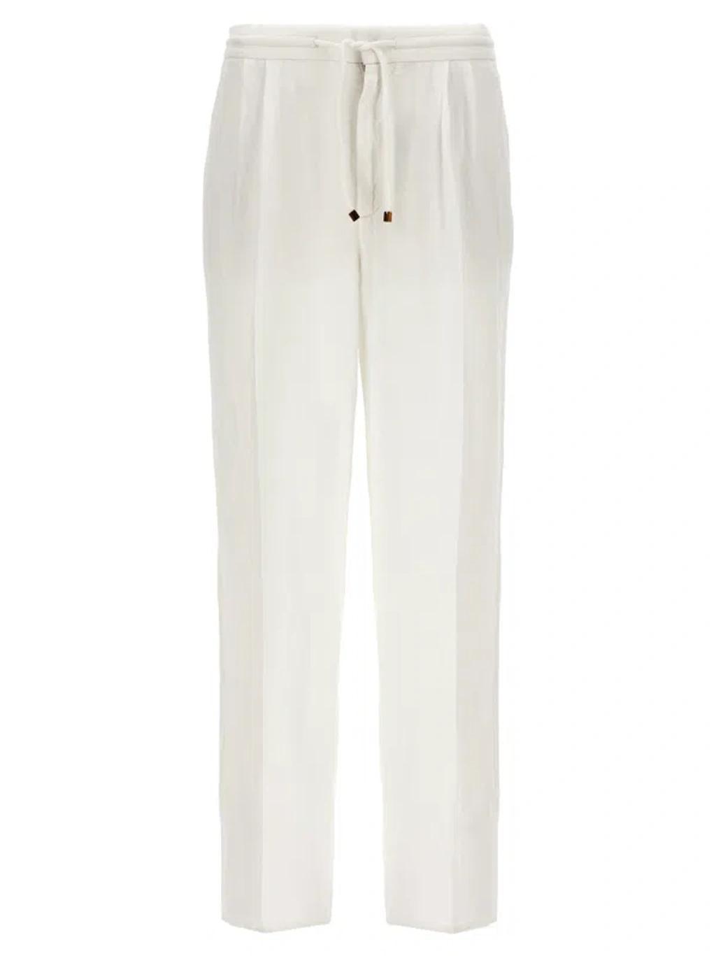 Linen Pence Pants White Product Image