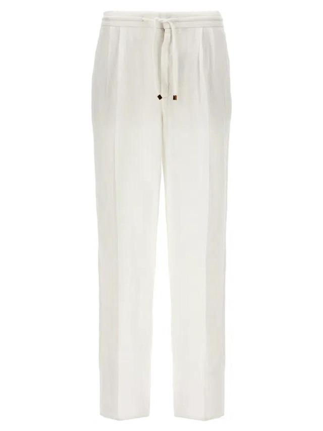 Linen Pence Pants White Product Image