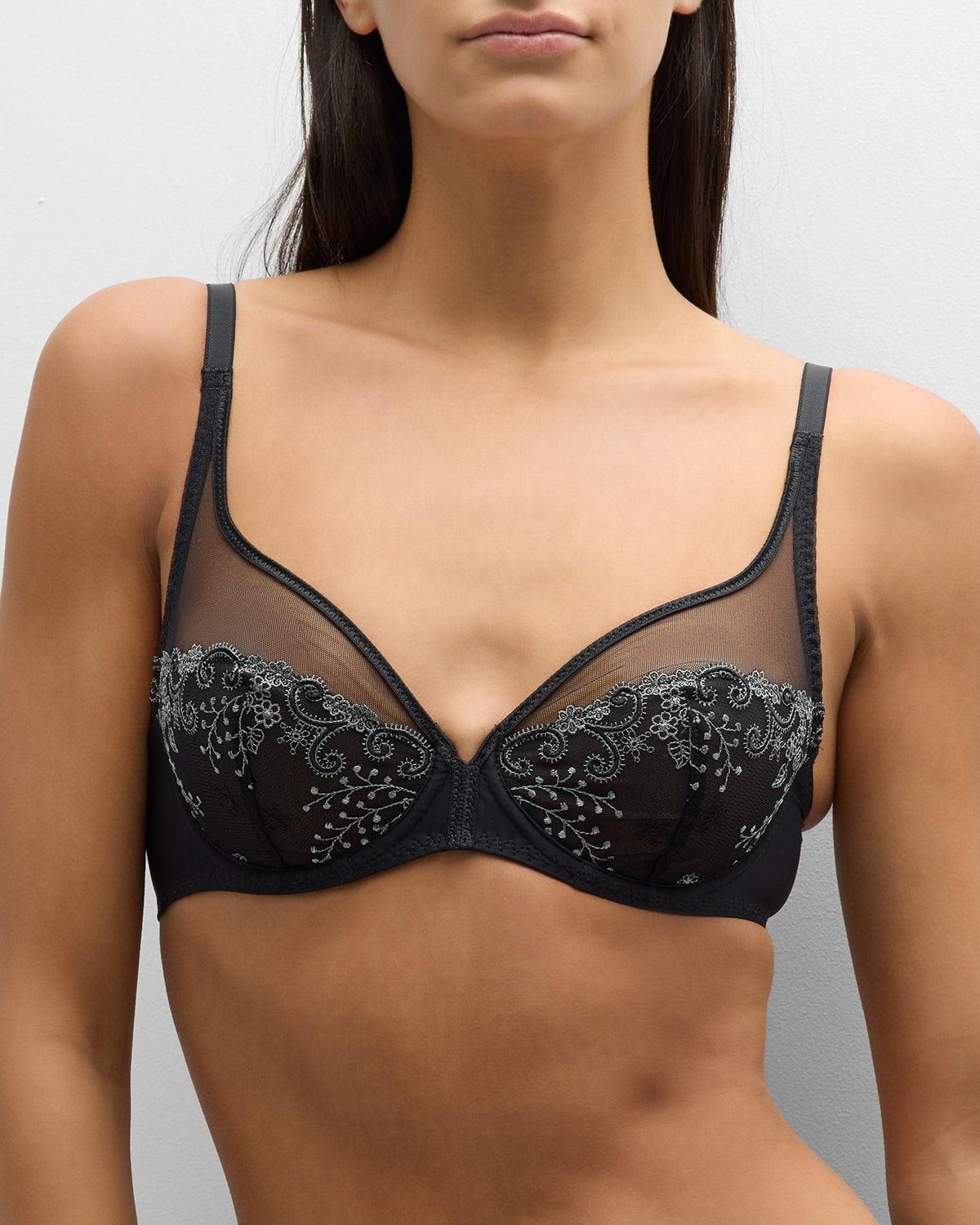 Womens Delice Sheer Plunge Bra Product Image