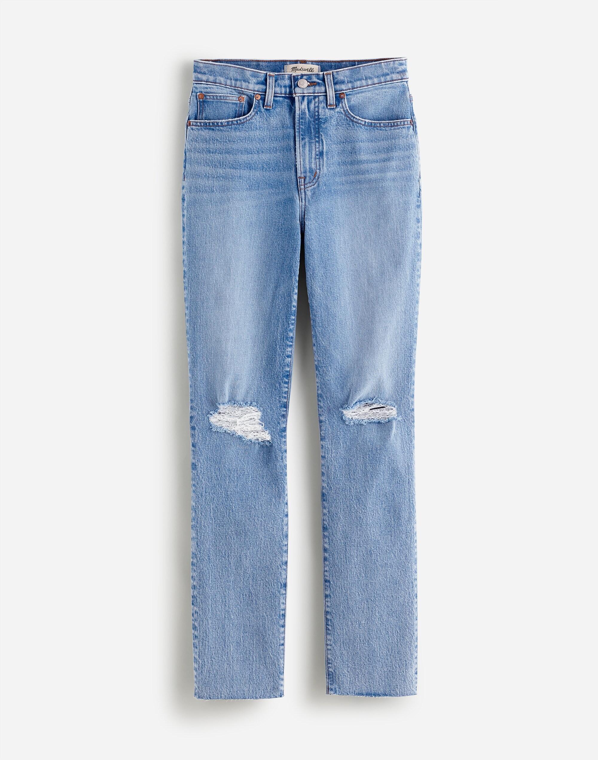 The Perfect Vintage Crop Jean in Charnley Wash: Raw Hem Edition Product Image