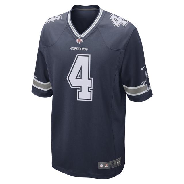 Mens Dak Prescott Navy Dallas Cowboys Game Team Jersey - Navy Product Image