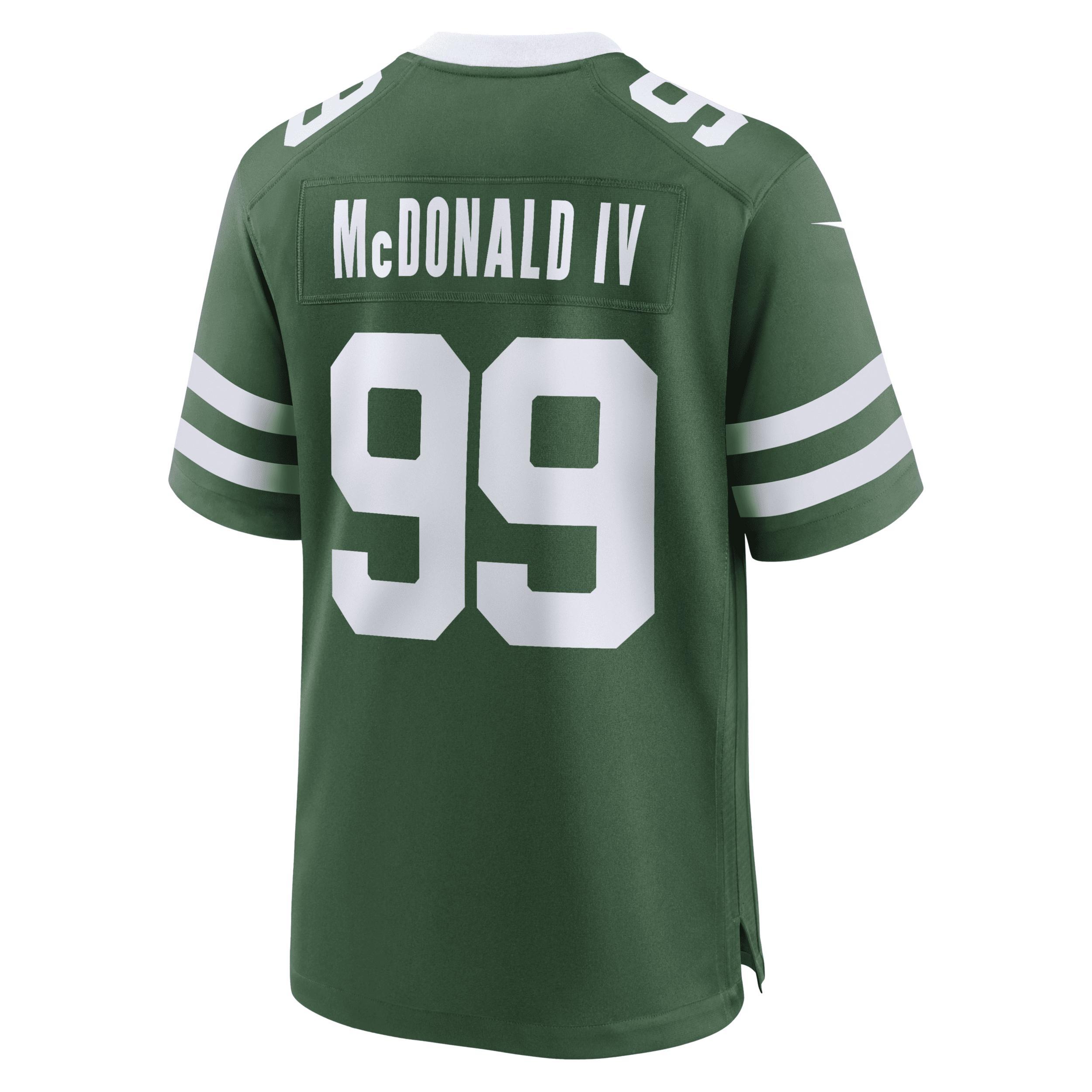 Nike Men's NFL New York Jets (Will McDonald IV) Game Football Jersey Product Image