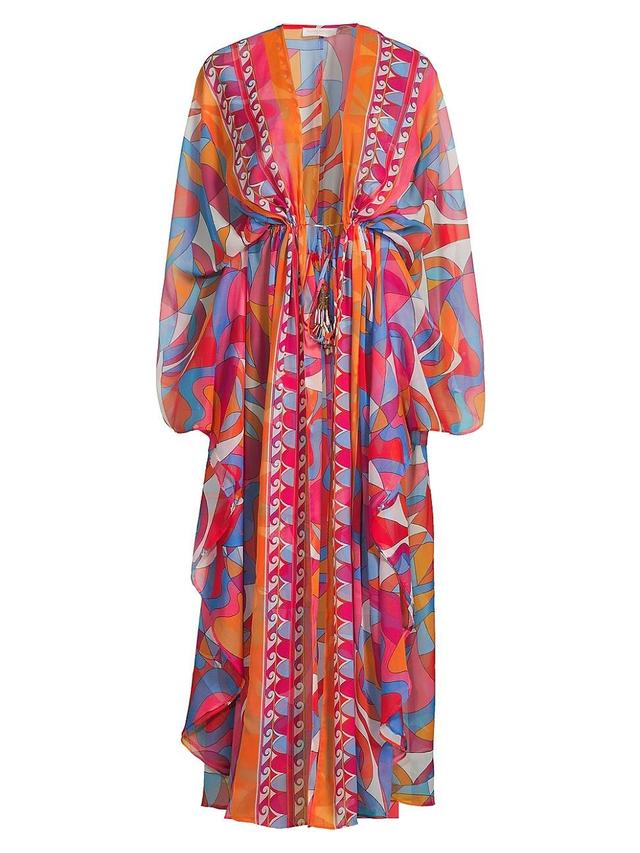 Womens Phebe Printed Tie-Waist Maxi Dress Product Image