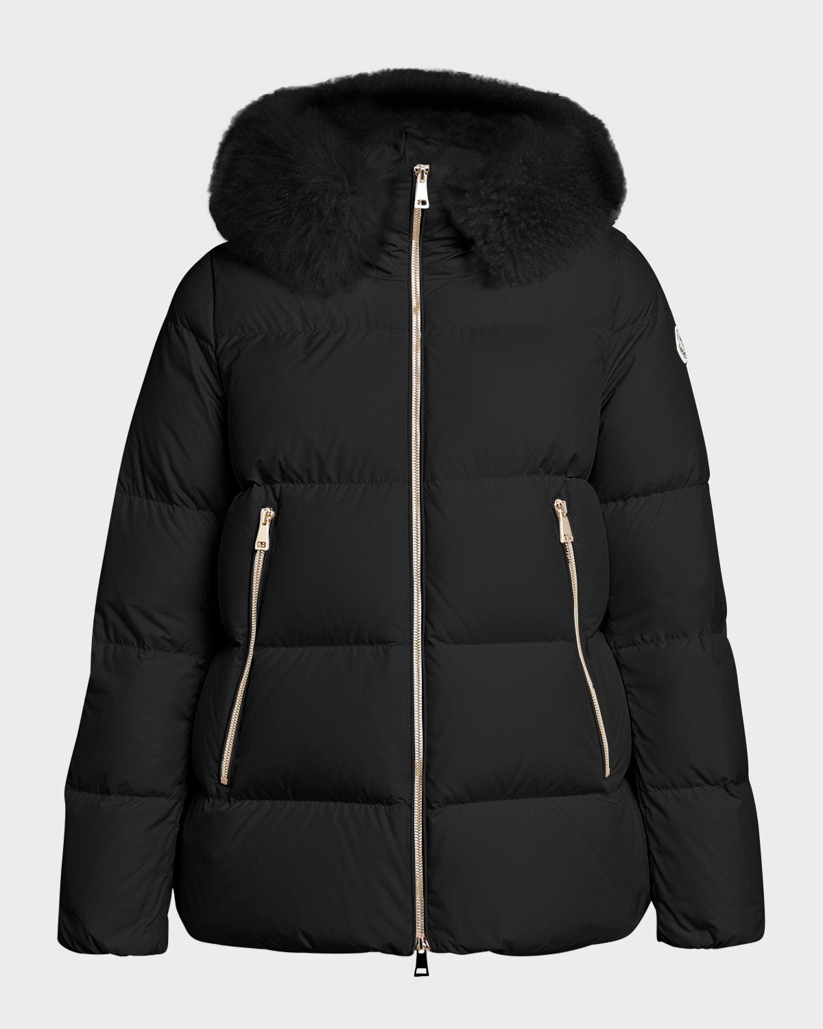 MONCLER Laiche Short Puffer Parka Jacket In Black Product Image