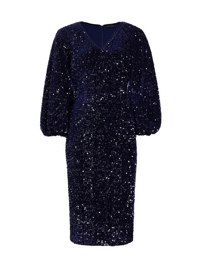 Womens The Robin Sequined Midi-Dress Product Image