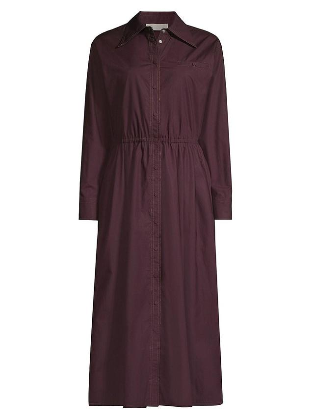 Womens Eleanor Cotton Poplin Shirtdress Product Image