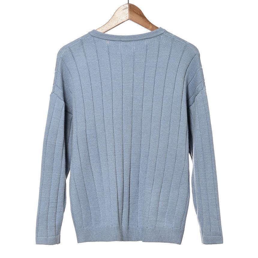 Striped V-Neck Sweater Product Image