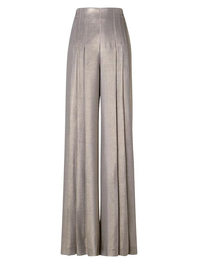 Womens Miyuki Silk-Blend Wide-Leg Pants Product Image