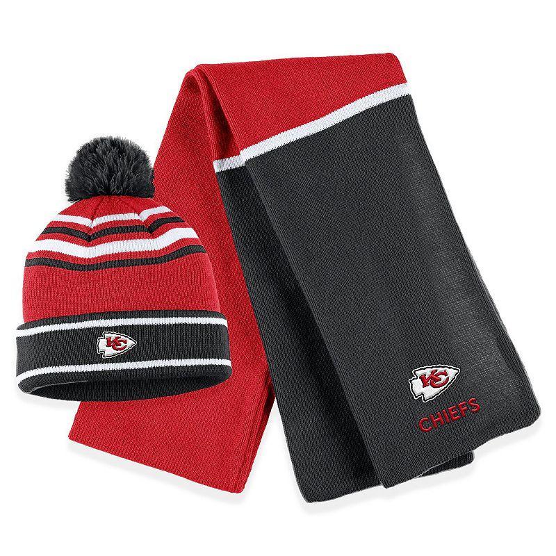 Womens Wear by Erin Andrews Royal Indianapolis Colts Colorblock Cuffed Knit Hat with Pom and Scarf Set Product Image