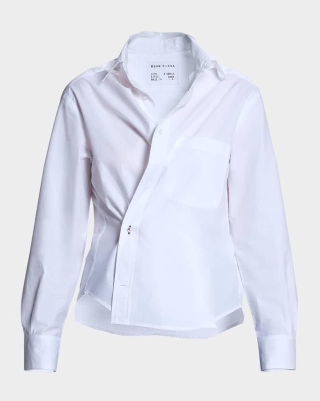 The Daily Asymmetric Button-Front Shirt Product Image