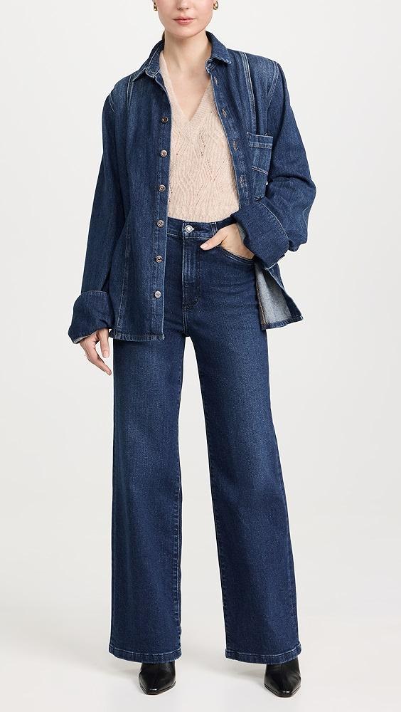 Favorite Daughter The Mischa Super High Rise Wide Leg Jeans | Shopbop Product Image