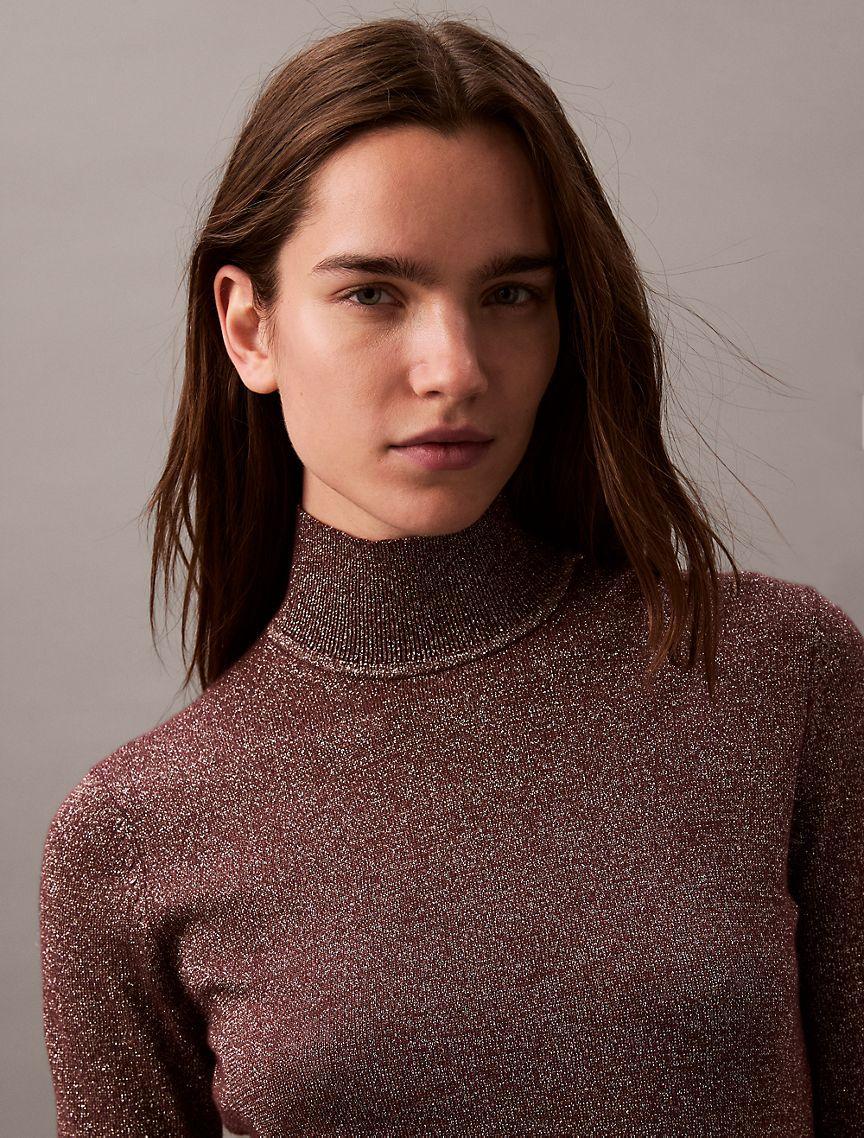 Lurex Turtleneck Sweater Product Image