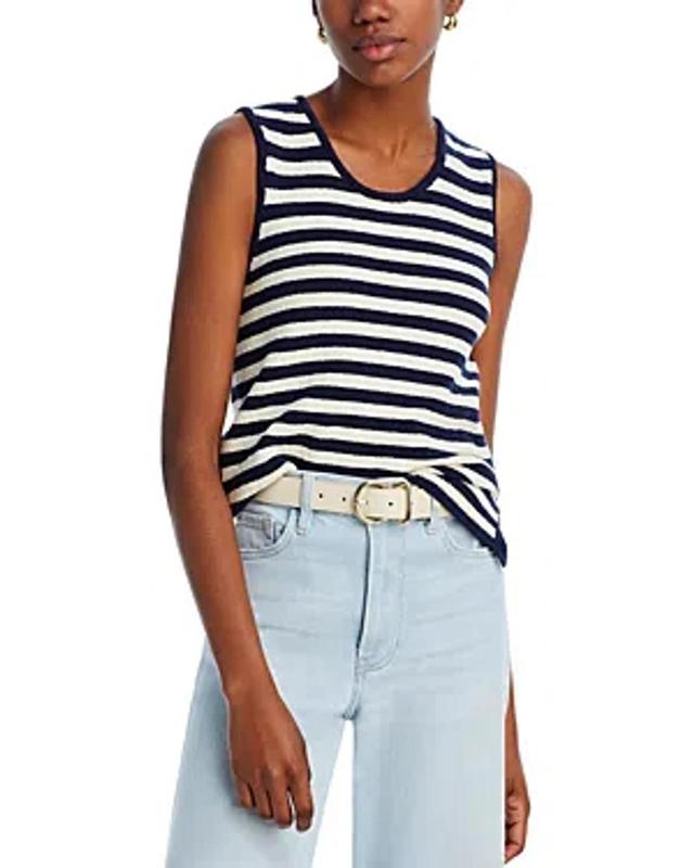 FRAME Mariner Stripe Sweater Tank In Multi Product Image