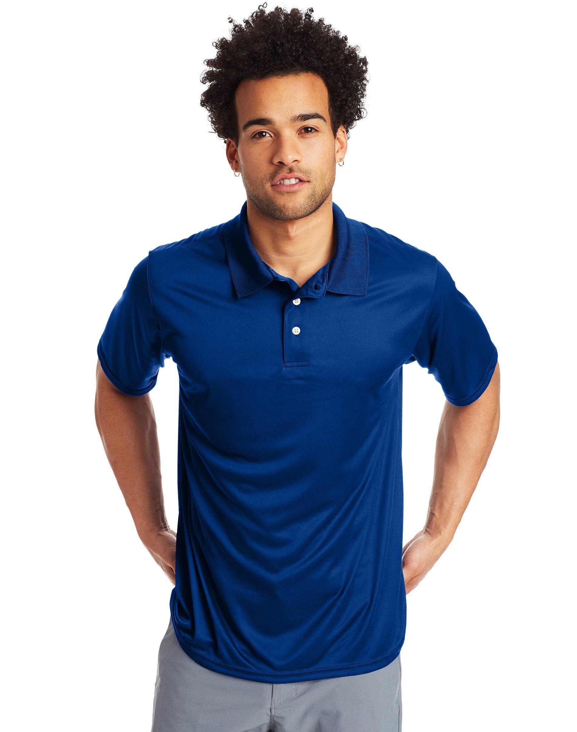 Hanes Sport Cool DRI Mens Performance Polo Black 3XL Product Image