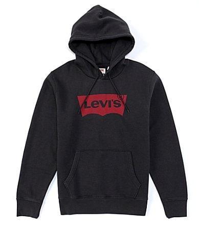 Levis Long-Sleeve Batwing Graphic Fleece Hoodie Product Image