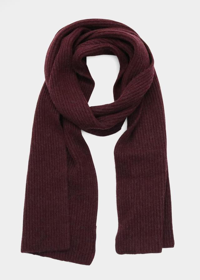 Mens Rib Cashmere Scarf Product Image