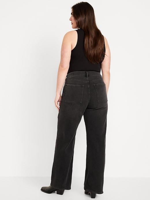 High-Waisted Wow Wide-Leg Jeans Product Image