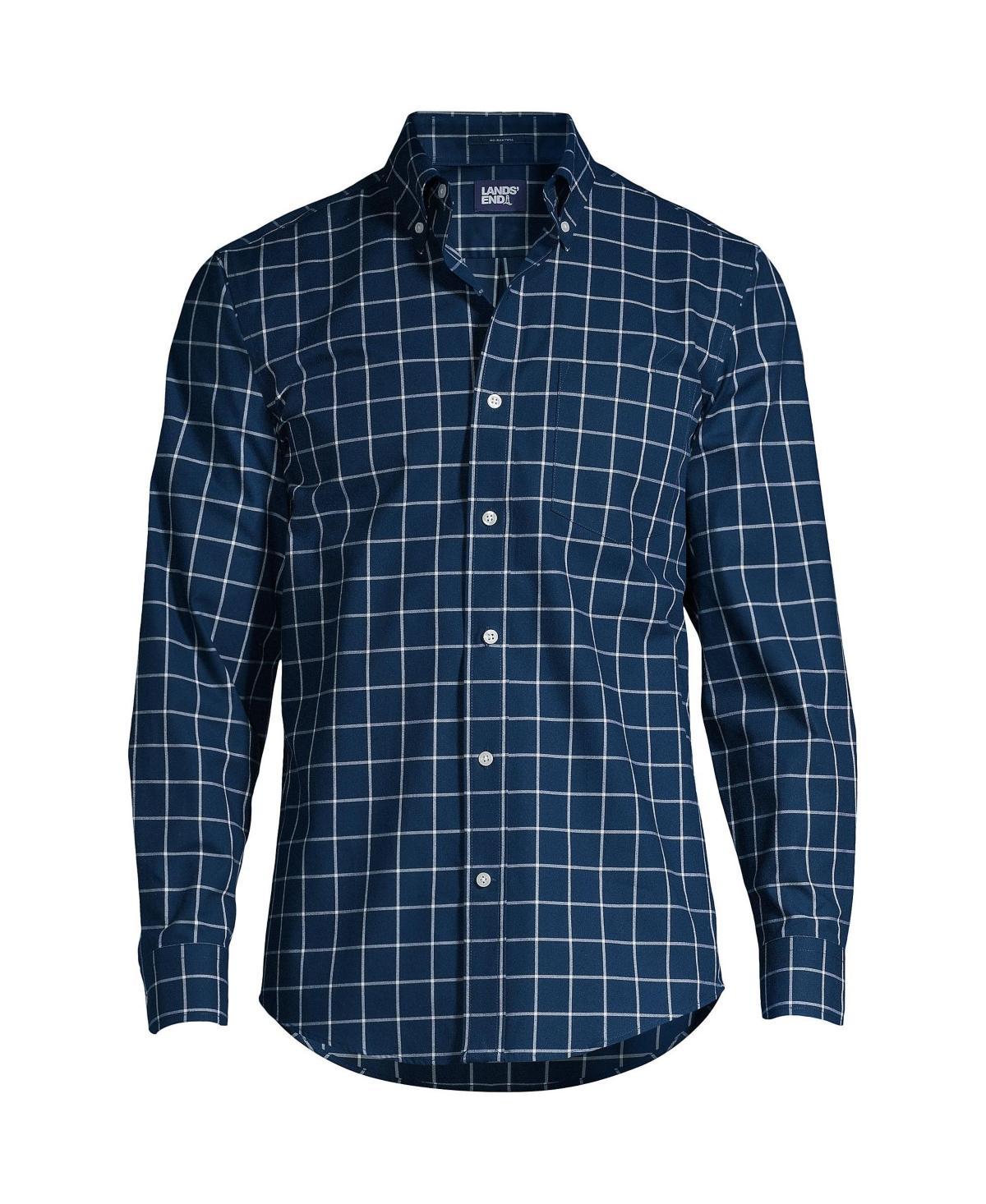 Lands End Mens Traditional Fit No Iron Twill Shirt Product Image