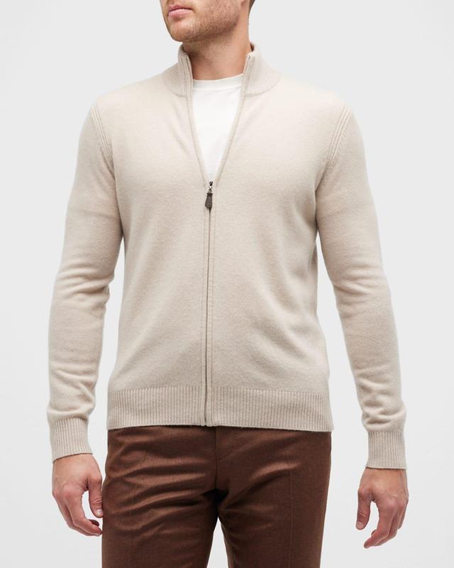 Mens Cashmere Full-Zip Sweater Product Image