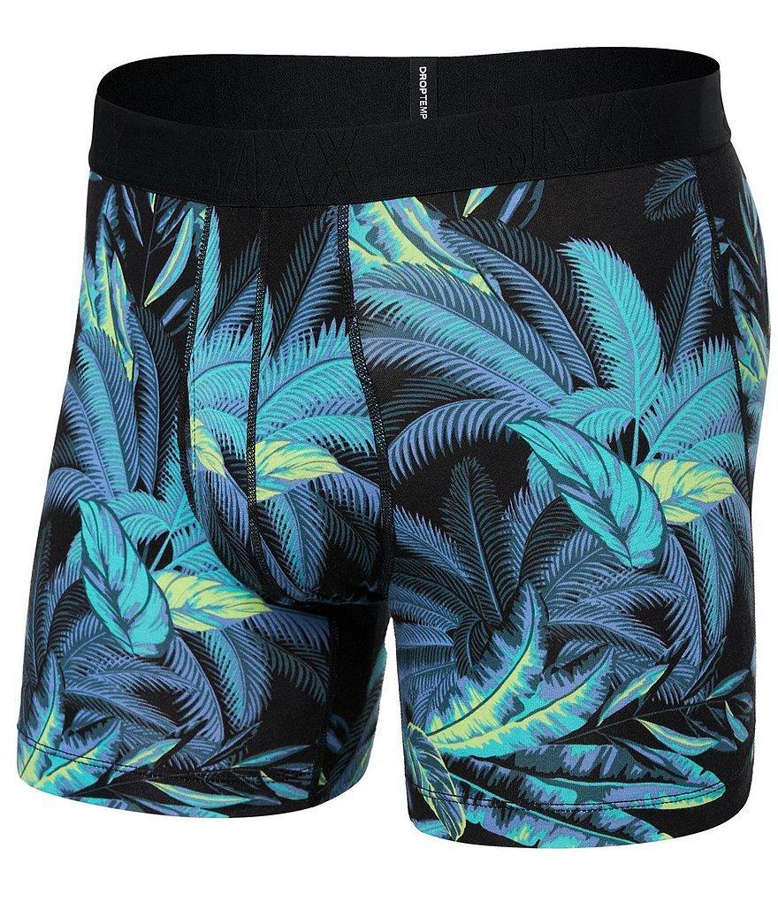 SAXX DropTemp™ Cooling Tropical Jungle 5#double; Inseam Boxer Briefs Product Image