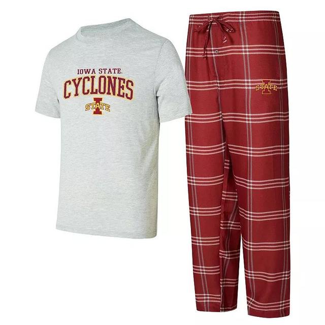 Mens Concepts Sport Iowa State Cyclones T-Shirt & Pants Sleep Set Product Image