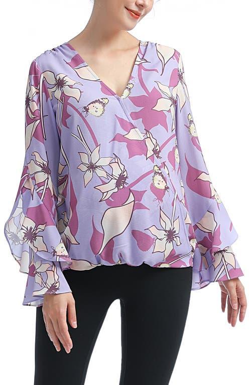 Kimi and Kai Adna Maternity/Nursing Crepe Blouse Product Image