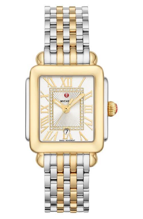 Womens Deco Madison Mid Two-Tone Diamond Dial Watch Product Image