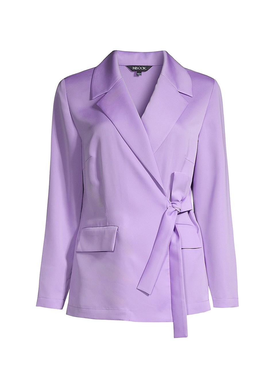 Womens Crepe Wrap Blazer Product Image