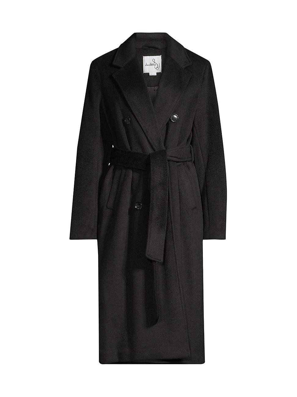 Womens Belted Double-Breasted Coat product image