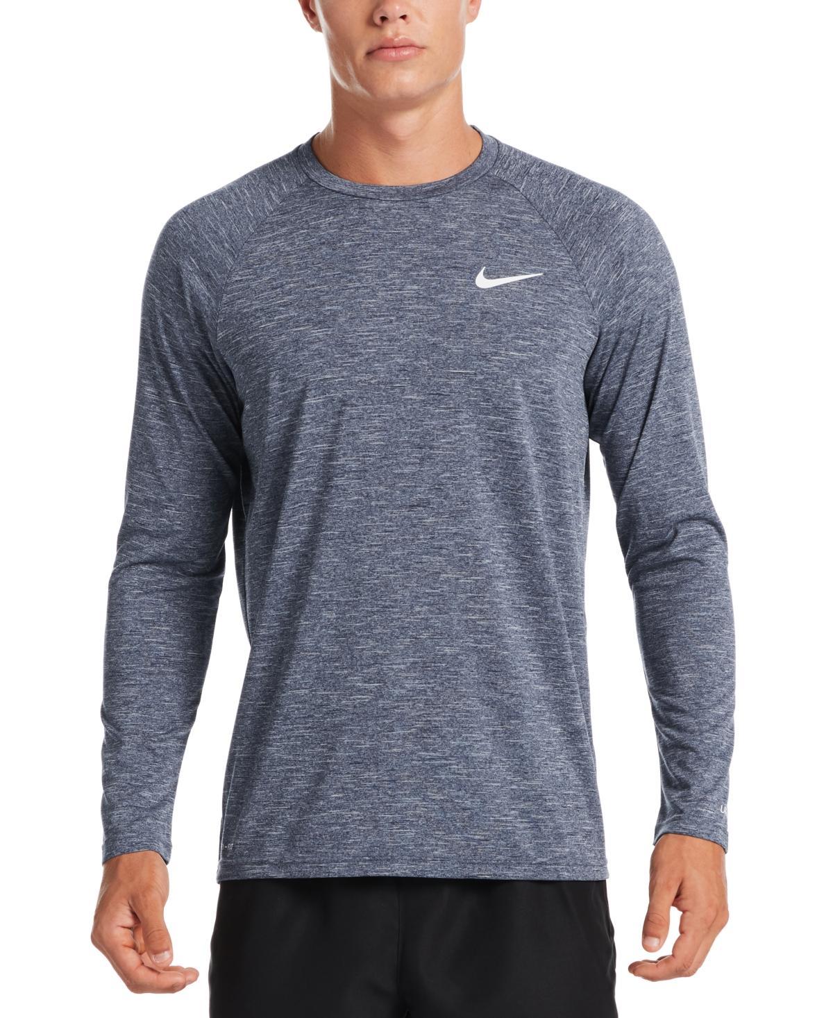 Nike Mens Heather Hydroguard Long Sleeve Swim T-Shirt Product Image