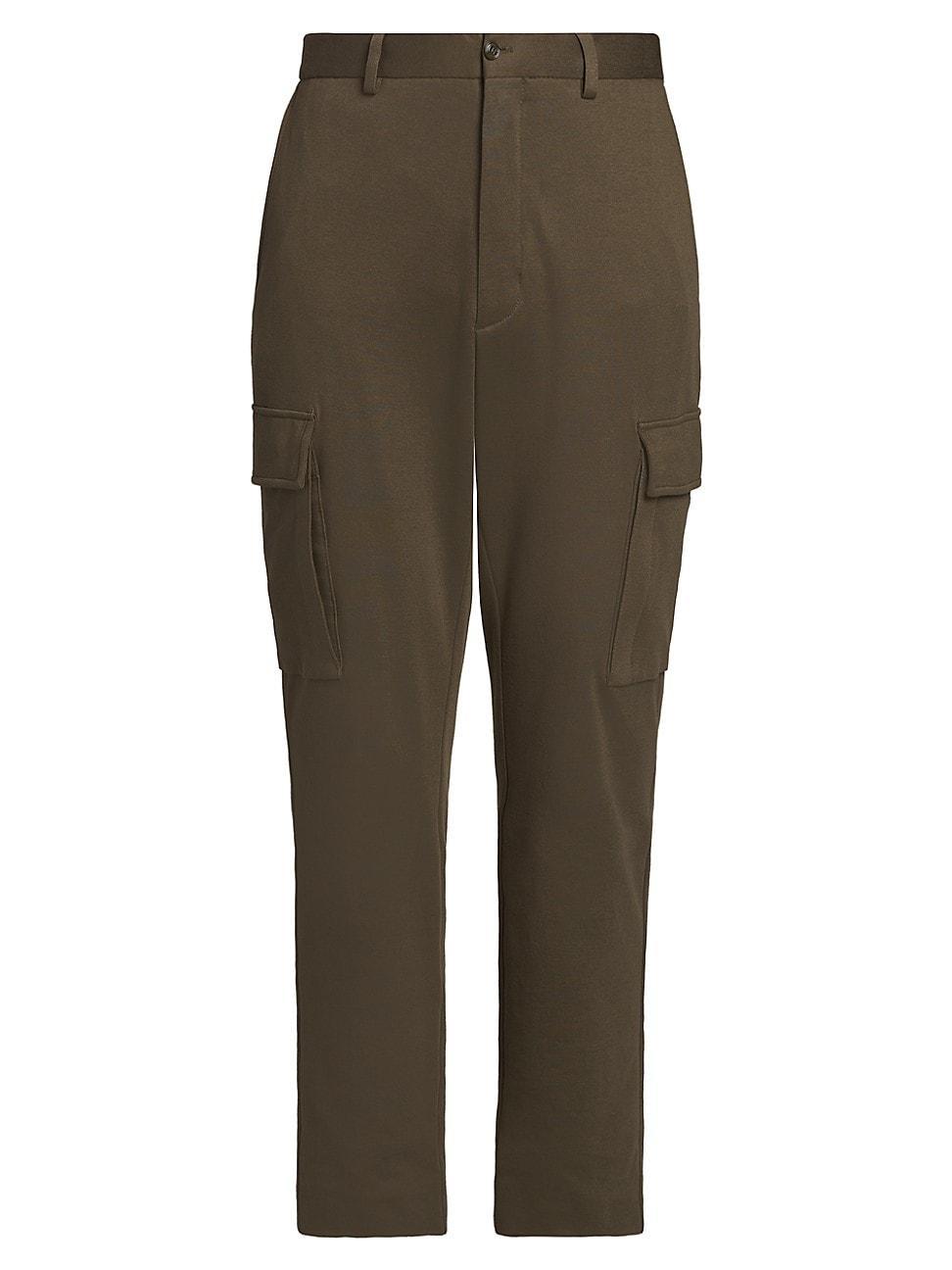 Mens Cotton-Blend Cargo Trousers Product Image