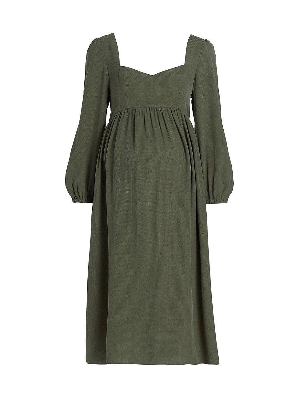 Womens Sophie Square-Neck Midi-Dress Product Image