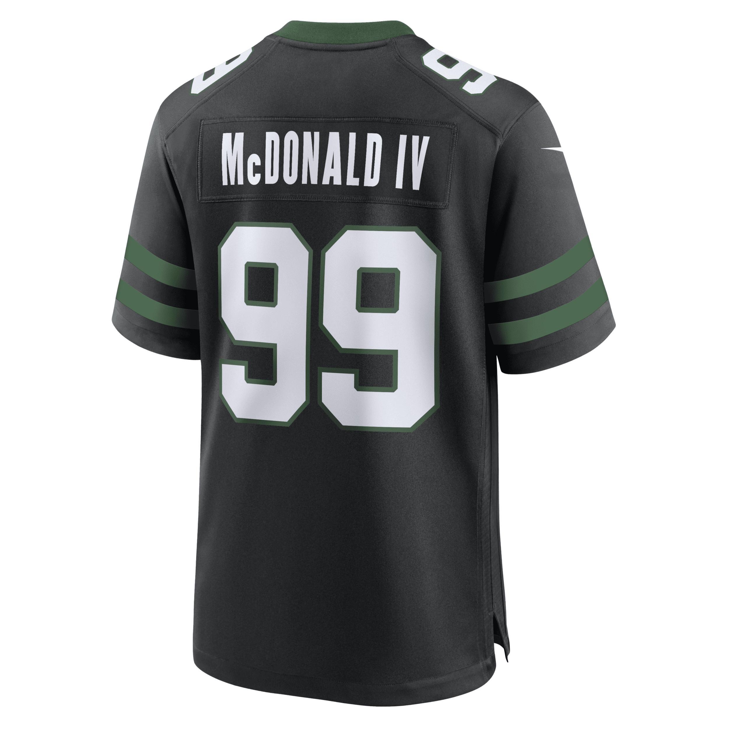 Nike Mens NFL New York Jets (Will McDonald IV) Game Football Jersey Product Image