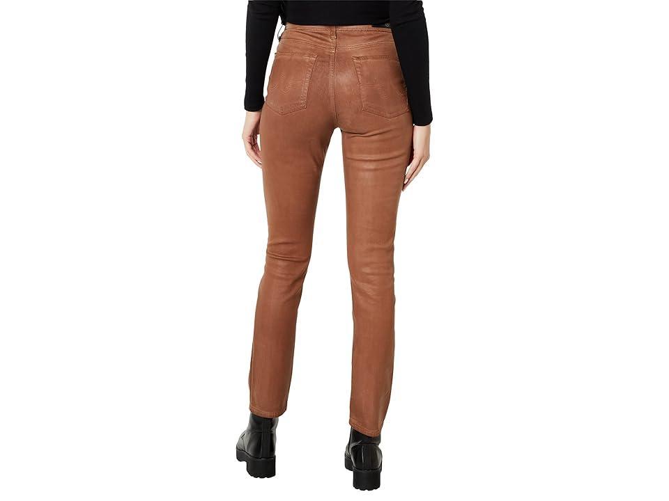 AG Jeans Mari High-Rise Slim Straight in Leatherette Light Canyon Rock (Leatherette Light Canyon Rock) Women's Jeans Product Image