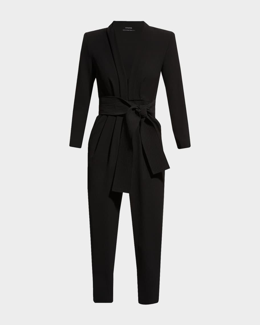 Kieran Belted Long-Sleeve Jumpsuit Product Image