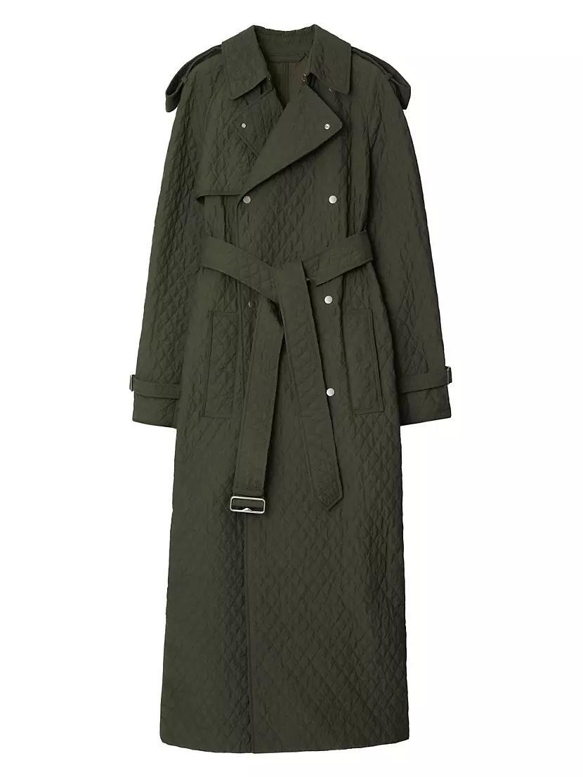 Quilted Double-Breasted Trench Coat product image