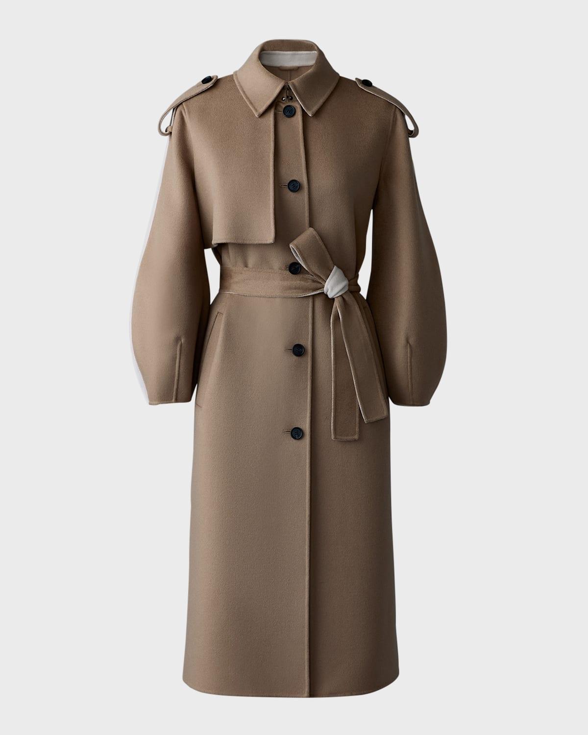 Ceyla Belted Handmade Double-Face Virgin Wool Coat  product image