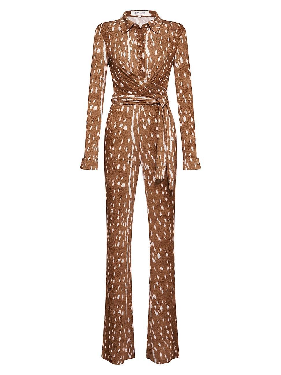 Womens Michele Jersey Fawn Jumpsuit Product Image