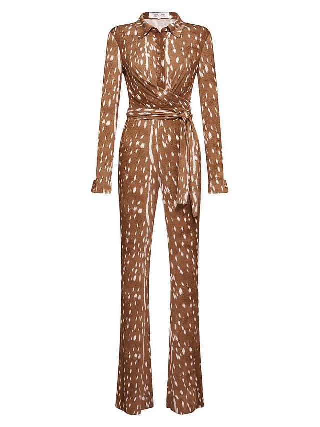 Womens Michele Jersey Fawn Jumpsuit Product Image