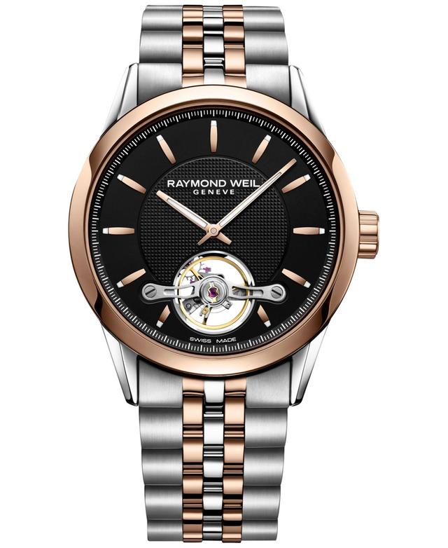 Raymond Weil Mens Swiss Automatic Freelancer Two-Tone Stainless Steel Bracelet Watch 42mm Product Image