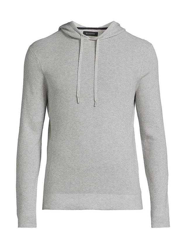 Mens Cotton & Cashmere Waffle Hoodie Product Image