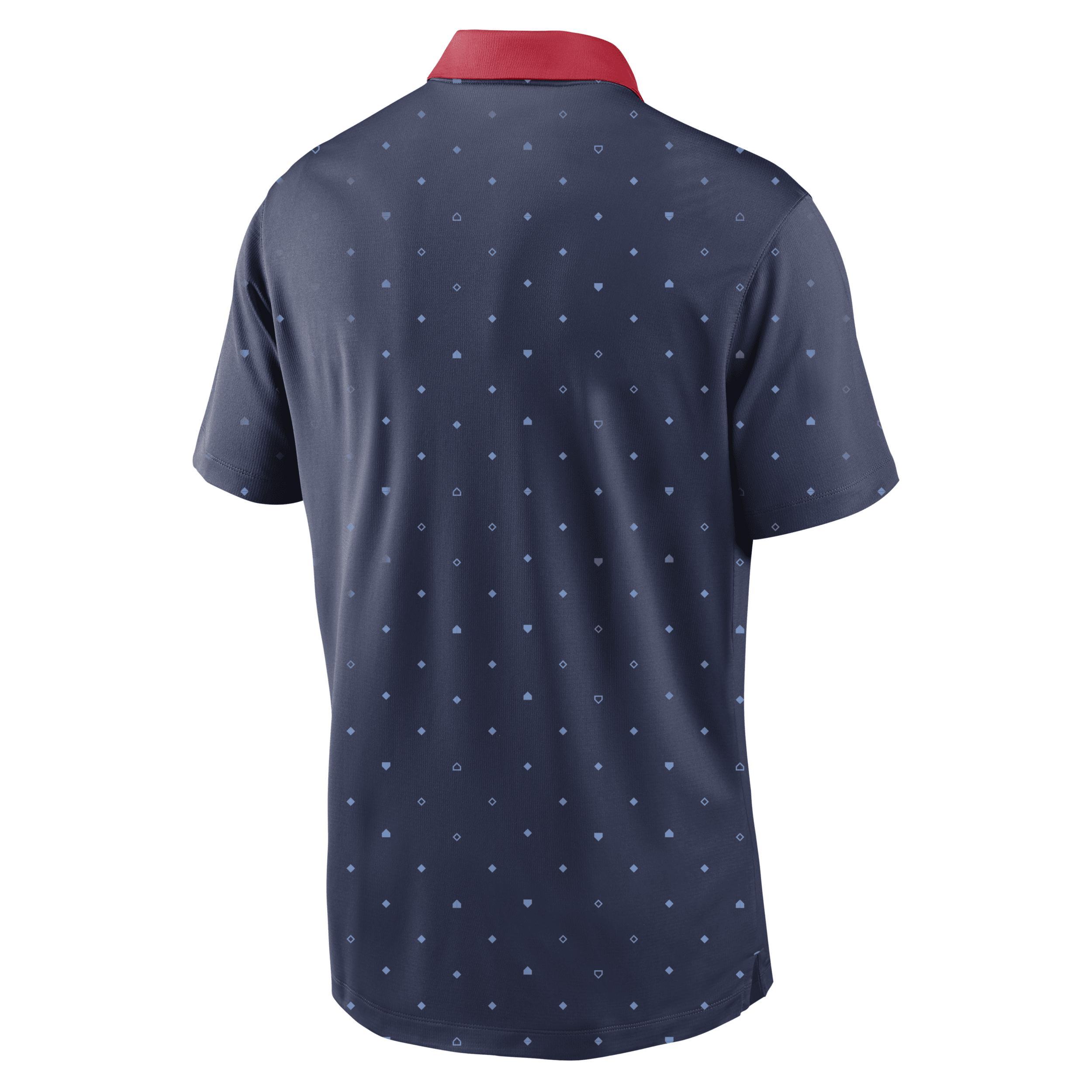 Mens Nike Boston Red Sox Legacy Icon Vapor Performance Polo Blue Product Image