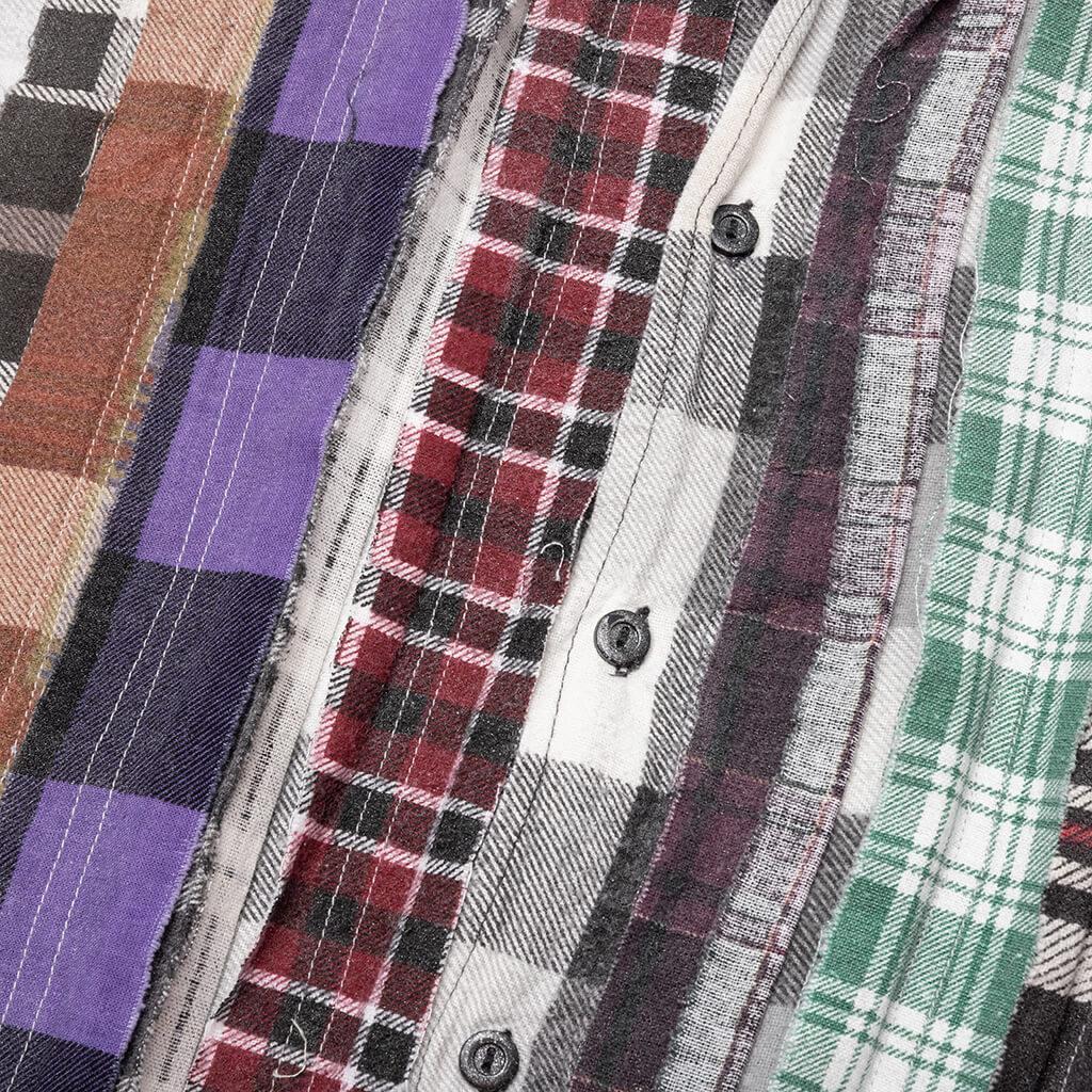 Flannel Shirt Ribbon Wide Reflection Shirt - Assorted Male Product Image