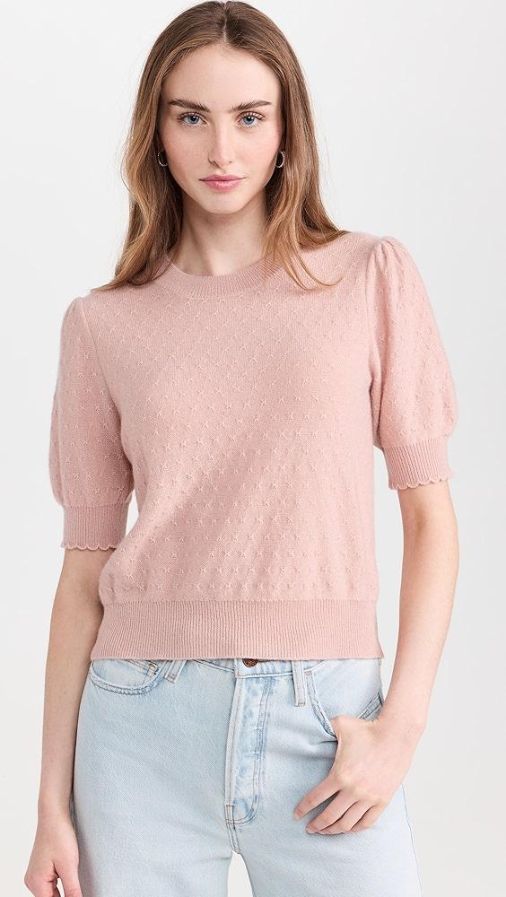 FRAME Pointelle Puff Sleeve Sweater | Shopbop Product Image