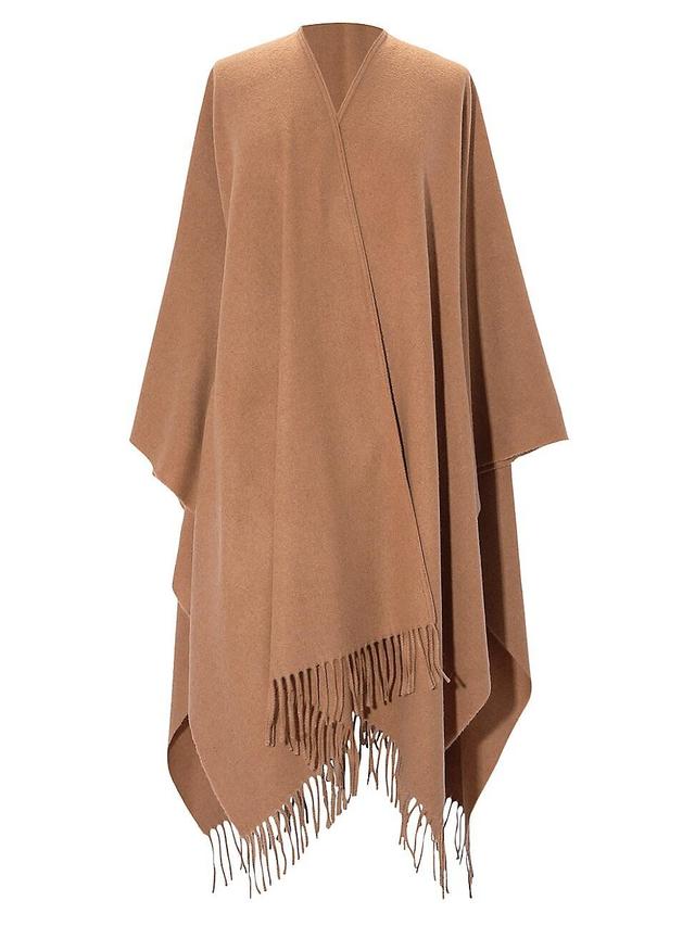 Womens Wool & Cashmere Oversized Wrap Product Image