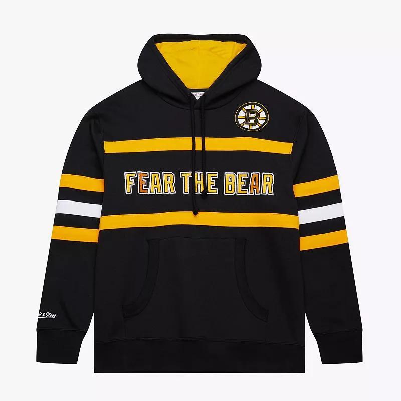 Mens Mitchell & Ness Boston Bruins Head Coach Slogan Pullover Hoodie Product Image