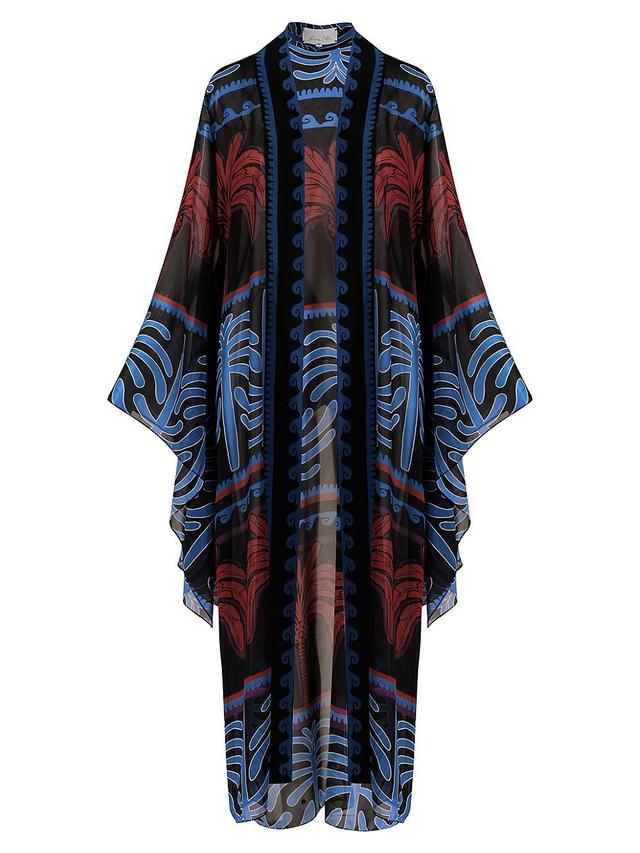 Womens Twende Printed Kimono-Inspired Cover-Up Product Image